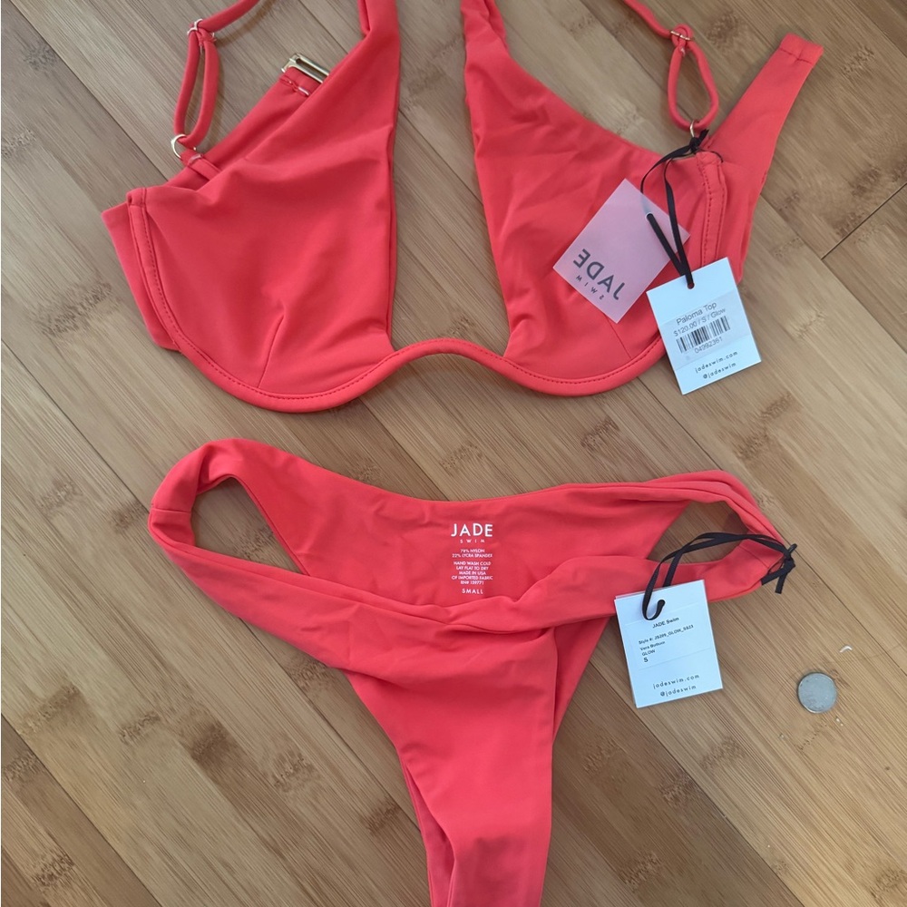 NWT - Jade Swim Bikini Vera Bottom in Glow - size Small